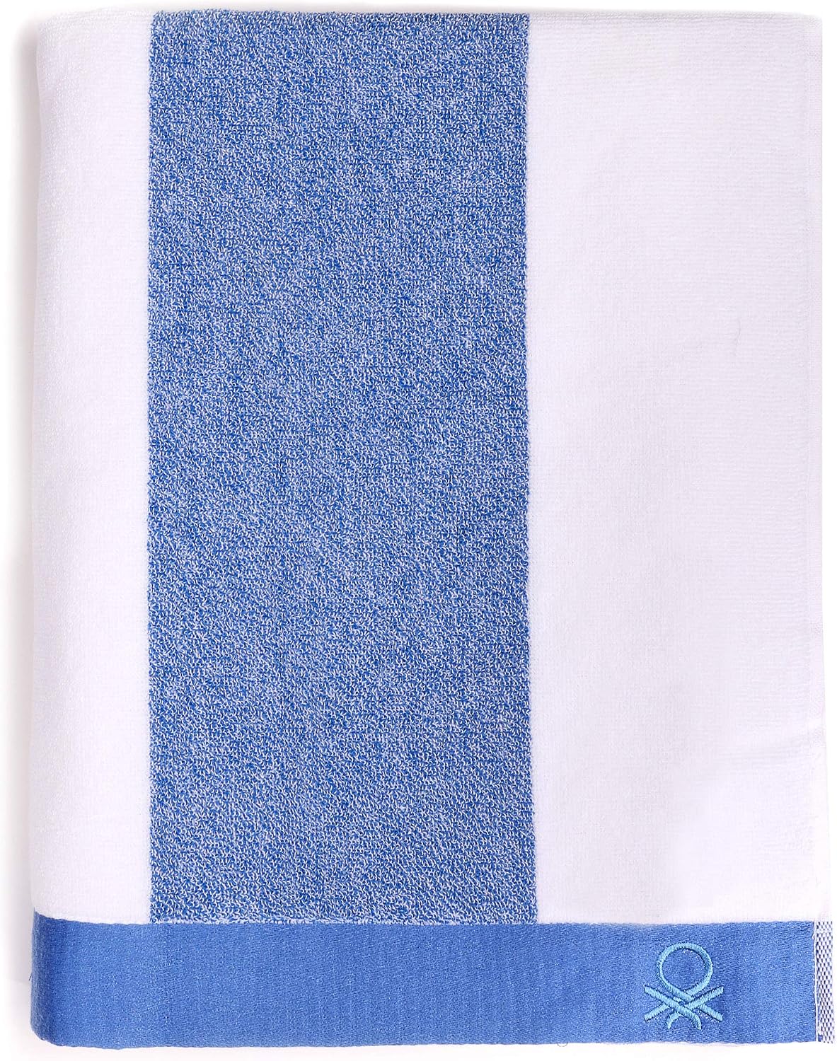 UNITED COLORS OF BENETTON. Beach Towel 90x160cm 450gsm Terry 100% Cotton Blue Casa Benetton, Single