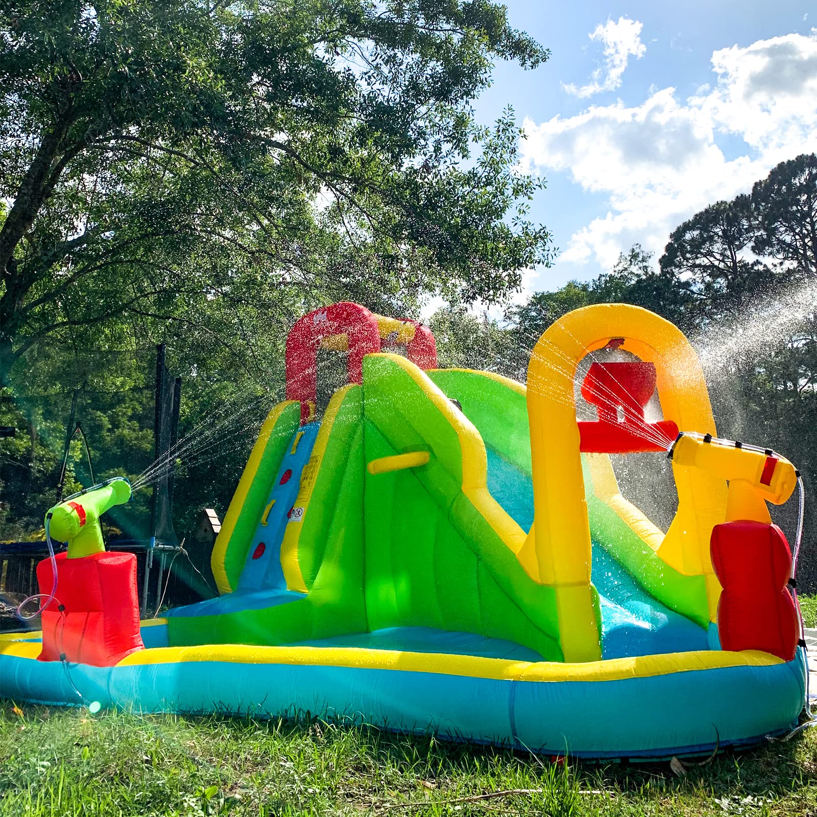 Buy BOUNTECH Inflatable Water Slide, 7in1 Giant Water Slide Bouncer