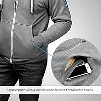 Vista 4 de Hayabusa Arctic - Sudadera con capucha pesada con cremallera