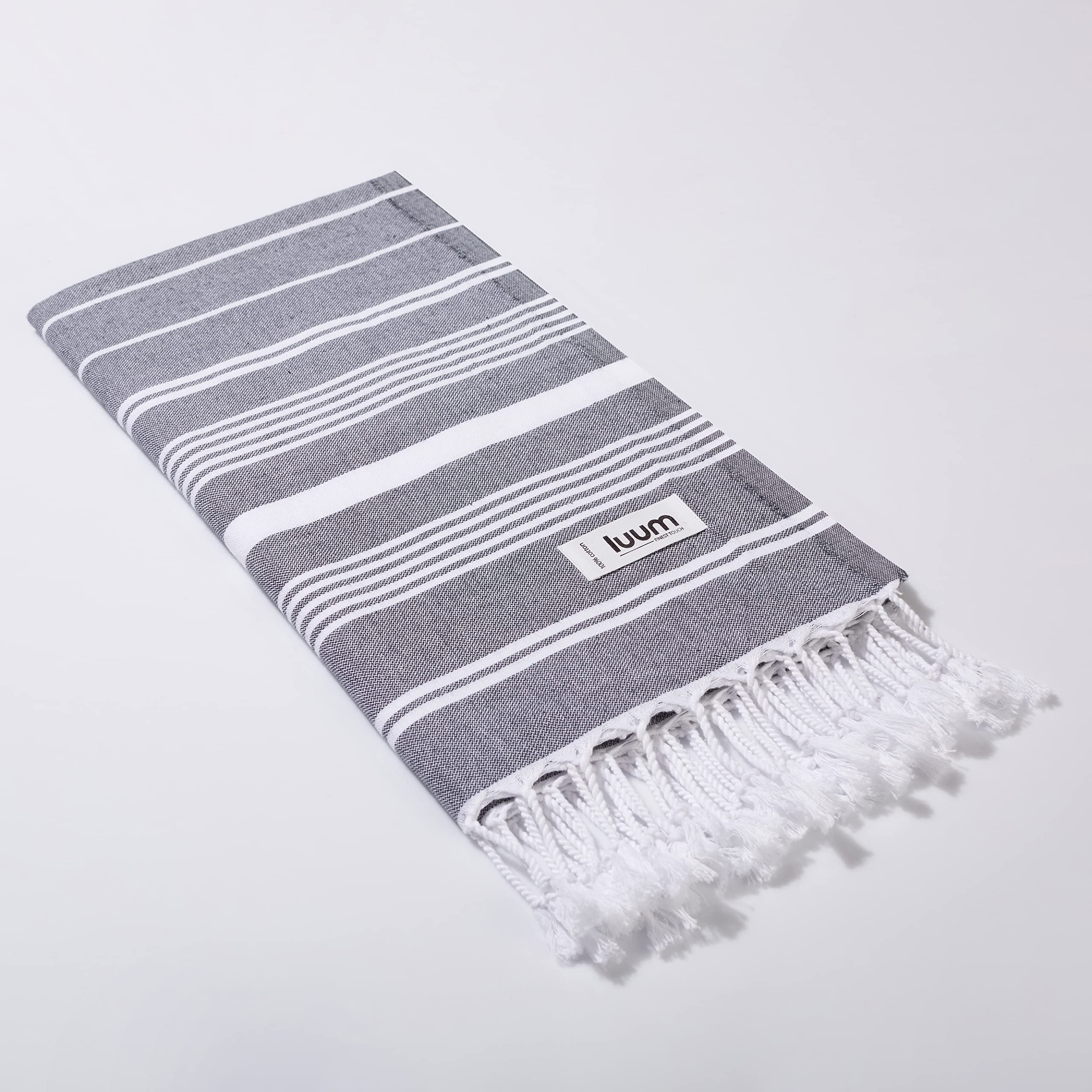 Luum® Asciugamano da hammam da donna e uomo, XXL, in cotone, per sauna, da yoga, da spiaggia, da sauna, da viaggio, in confezione regalo