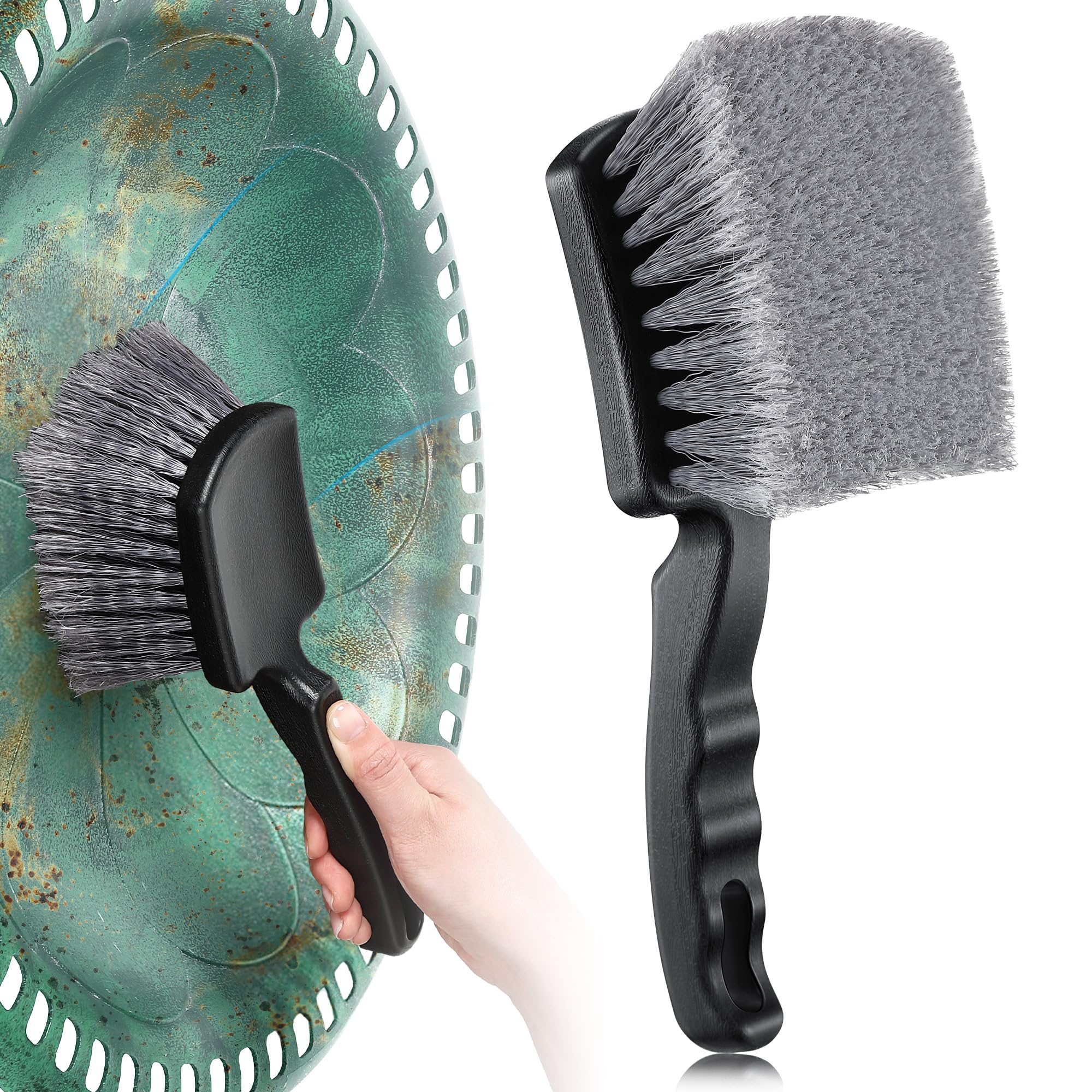 Dunkive Brush for Bird Baths, Bird Bath Cleaner with Ergonomic Handle and PVC Bristles, Gentle Yet Effective Cleaning for Wigglers, Feeders, Hook Design