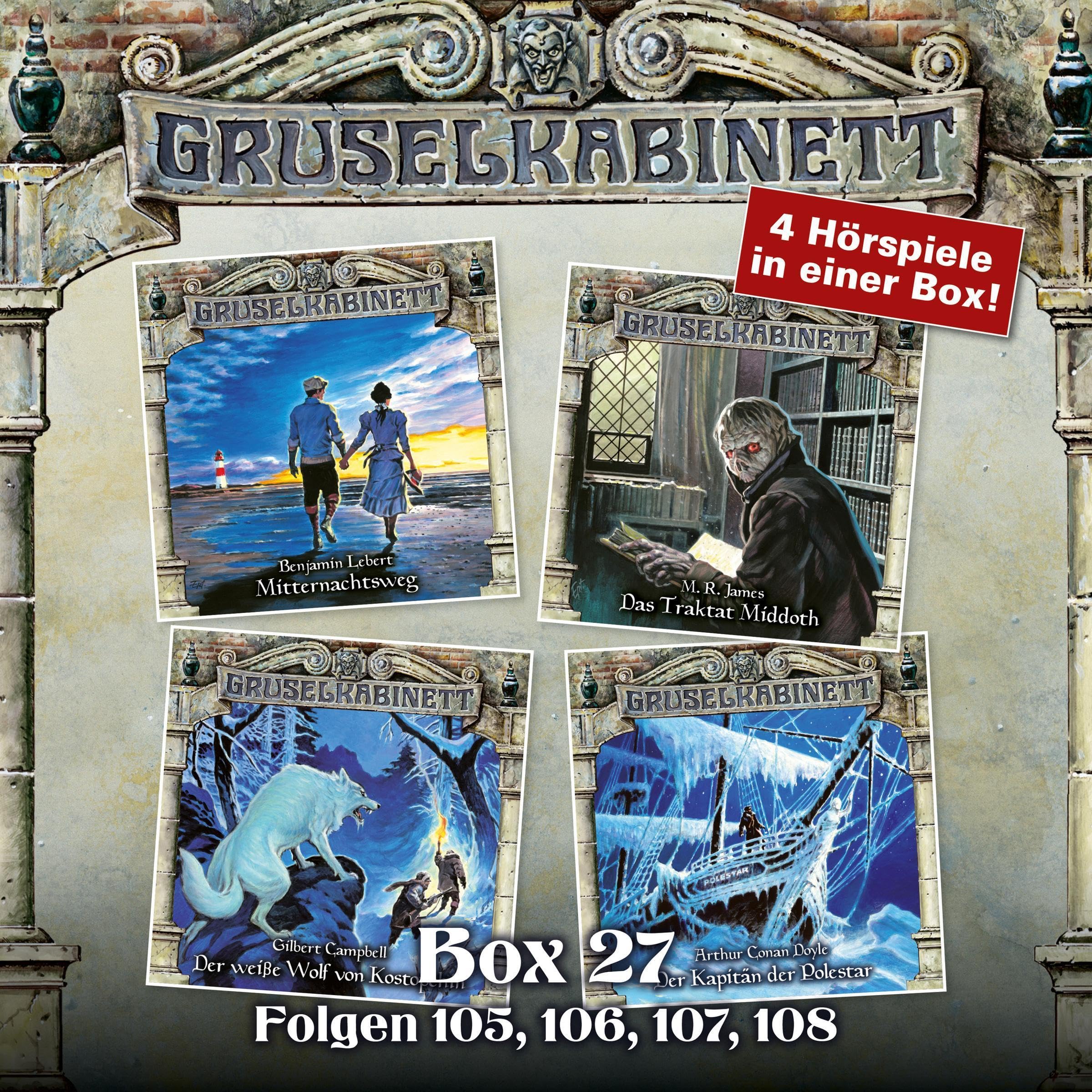 Cover art for Gruselkabinett Box 27 - Folgen 105, 106, 107, 108