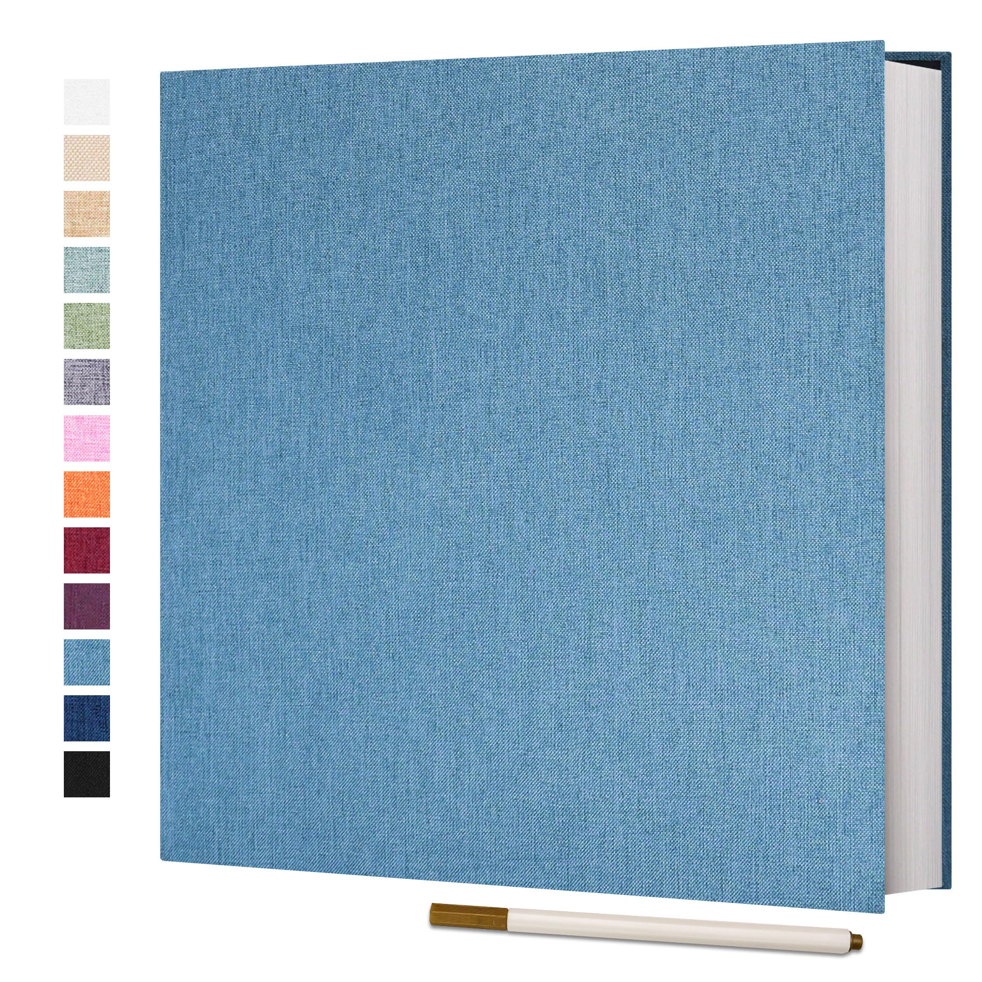 Vienrose Photo Album Self Adhesive 4x6 5x7 3x5 8.5x11 Scrapbook Album DIY Scrap Book with A Metallic Pen