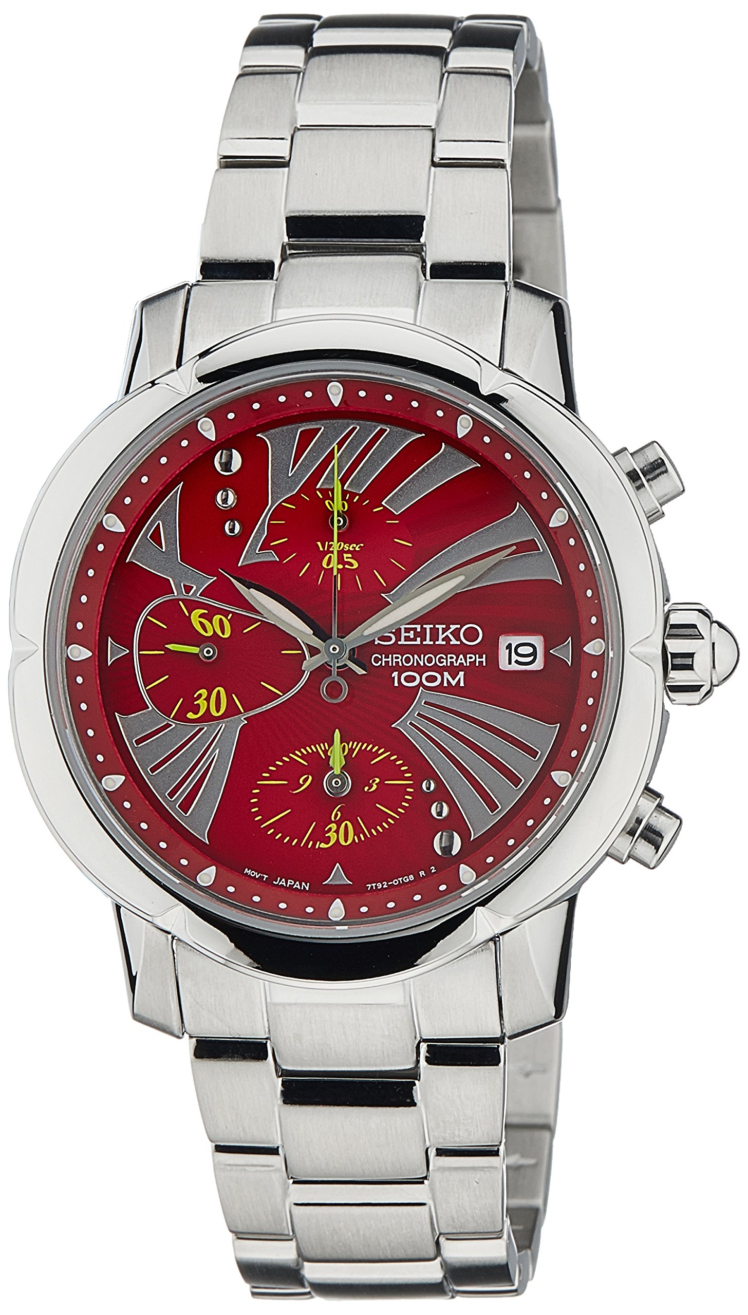 Seiko Criteria Chronograph Red Dial Womens Watch-SNDY05P1 (B00CWAWU0Y) Amazon Price History, Amazon Price Tracker