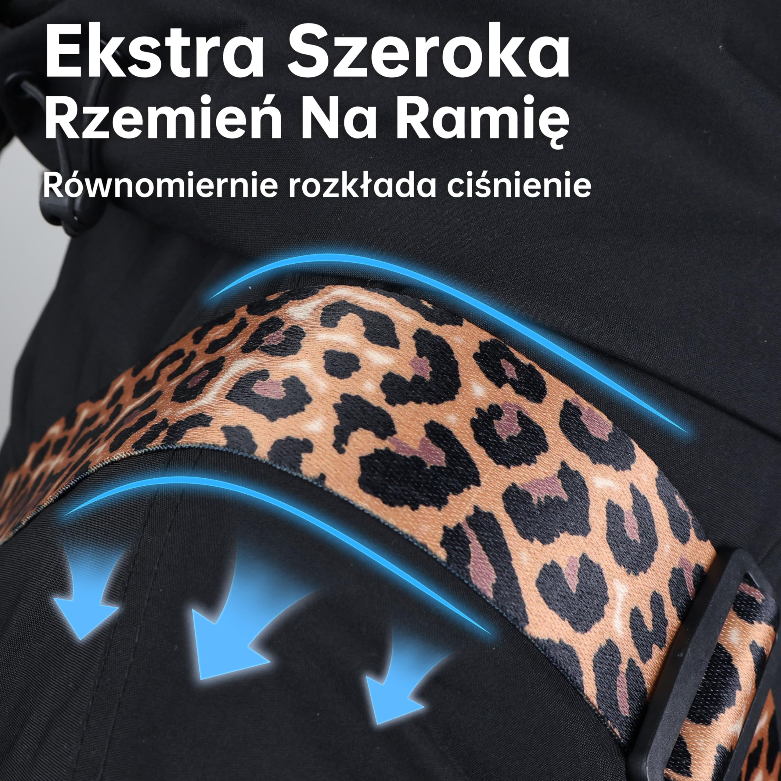 SUNYA Pasek do gitary nylonowy, szerokość 5 cm z końcówkami ze skóry licowej, zawiera gumowe blokady i kostki, regulacja 88-145 cm do gitar akustycznych, elektrycznych i basowych