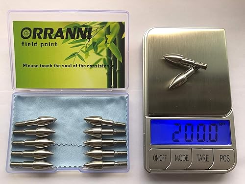 Miniatura 19 de Puntos de campo de tiro con arco de acero inoxidable, varios diámetros exteriores, 100/125 granos, tornillos en puntas de campo de tiro con arco