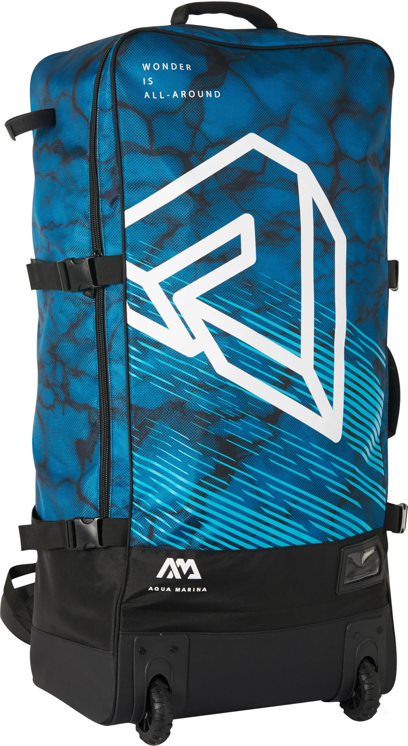 AQUA-MARINA Advanced Luggage Bag with Rolling Wheel 90L, Sac À Bagages avec Roue Roulante, Myrtille, 90L, Adultes Unisexes