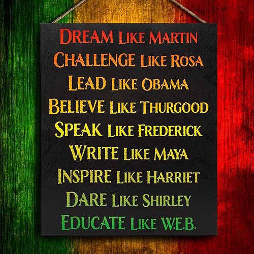 Miniatura 5 de JennyGems Regalos del mes de la historia negra, decoraciones del mes de la historia negra, arte de pared afroamericano, decoración de letrero de