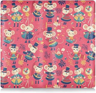 Rats Nutcrackers Peach Pu Leather Registration and Insurance Card Holder Glove Box Organize for Driver Auto Owners Trailer Motorcycle Boat