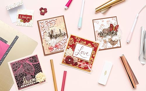 Miniatura 4 de We R Memory Keepers Hojas de papel de aluminio de 12 x 12 pulgadas, dorado, paquete de 15, haz proyectos de manualidades personalizados, acabado