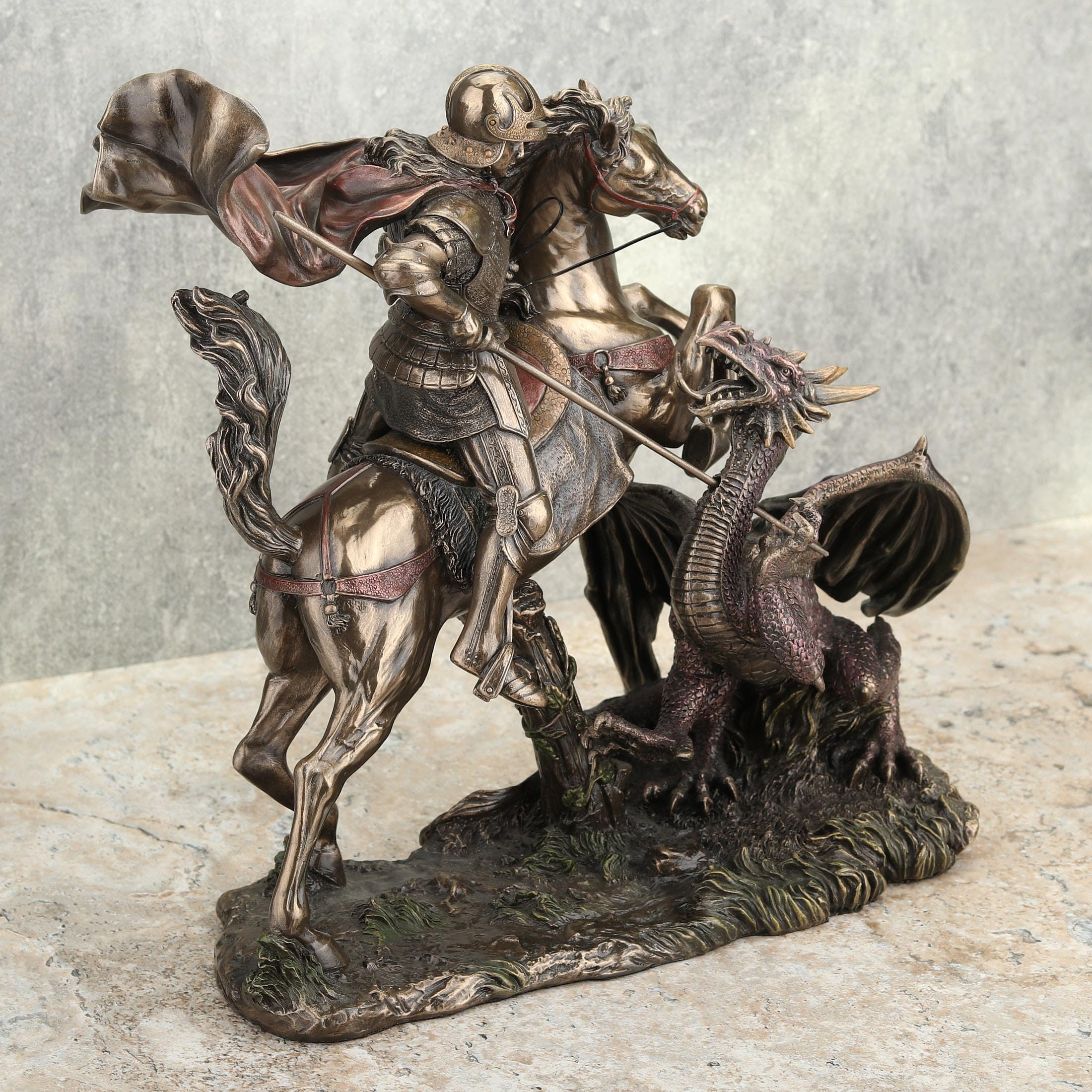 ドラゴン彫刻の鎖鎌 Amazon.co.jp: Unicorn Studios WU73533A4 ドラゴンの聖ジョージ