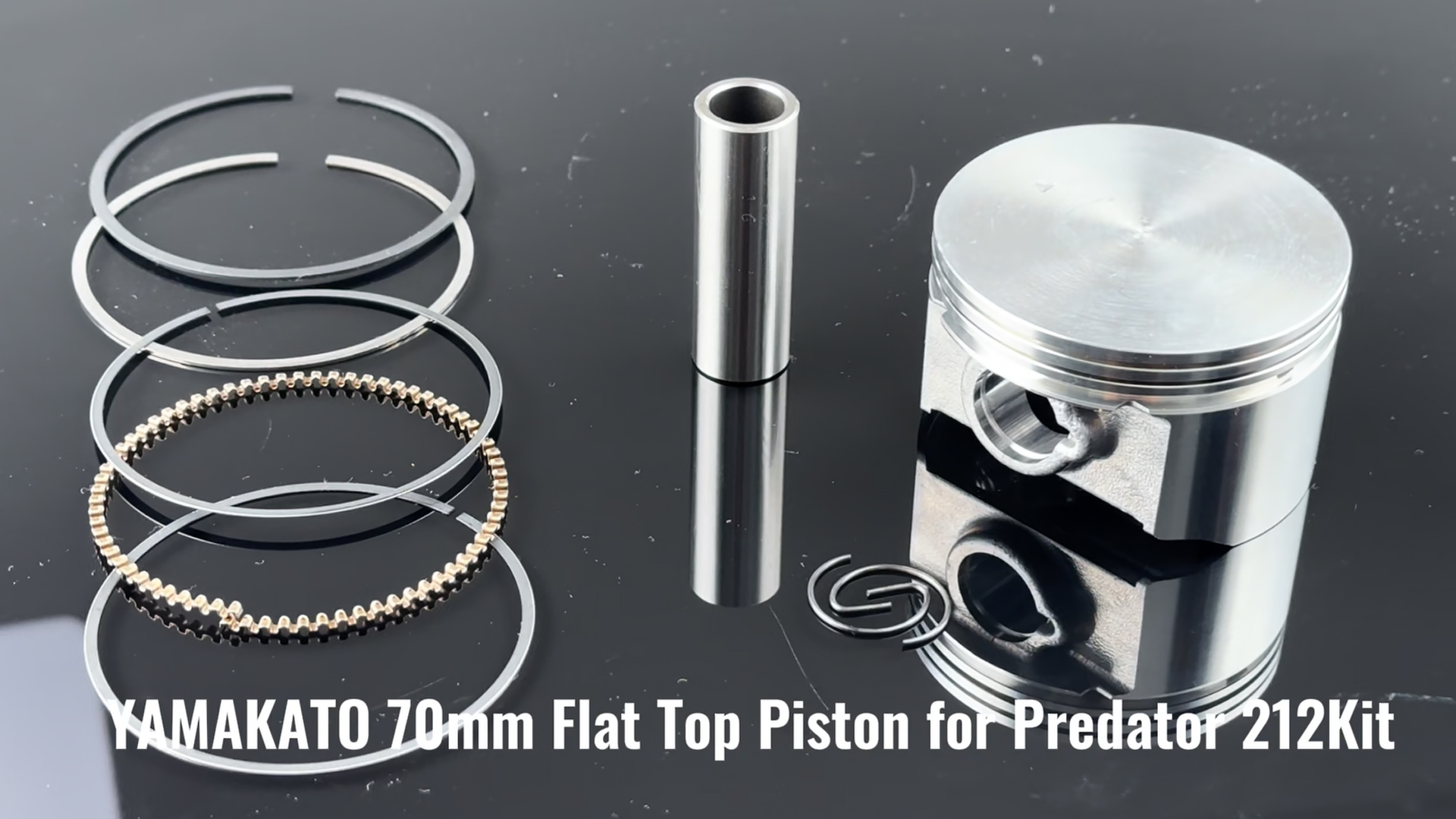 Piston Plat 70mm Predator 212 Kit Piston Plat 70 Mm Pour Predator 212 224 Cc, Pour GX160 Amélioration Moteur Kart