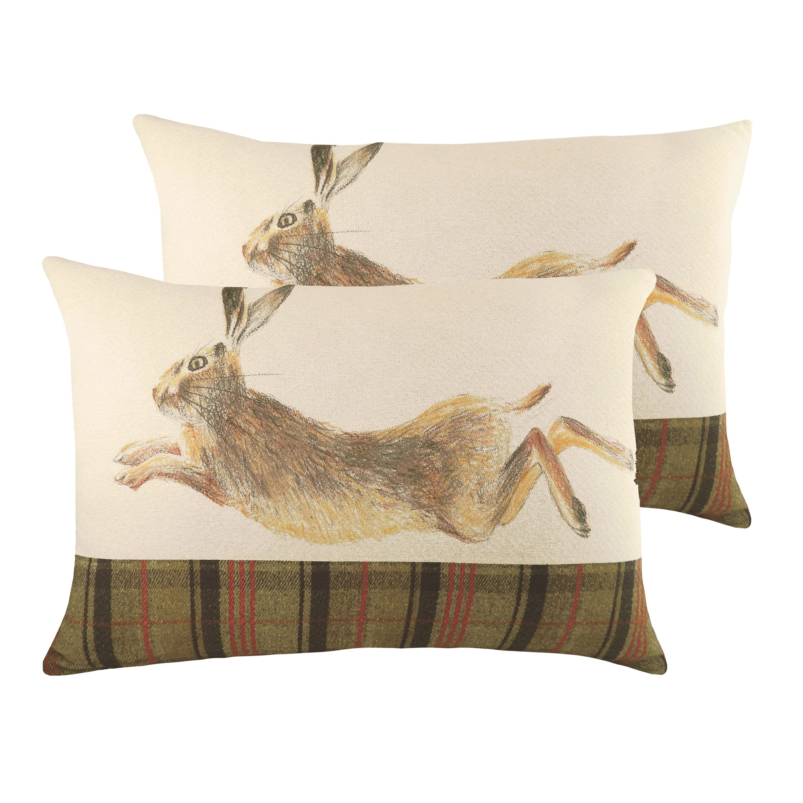 Evans Lichfield Hunter Leaping Hare Cushion 60 x 40cm