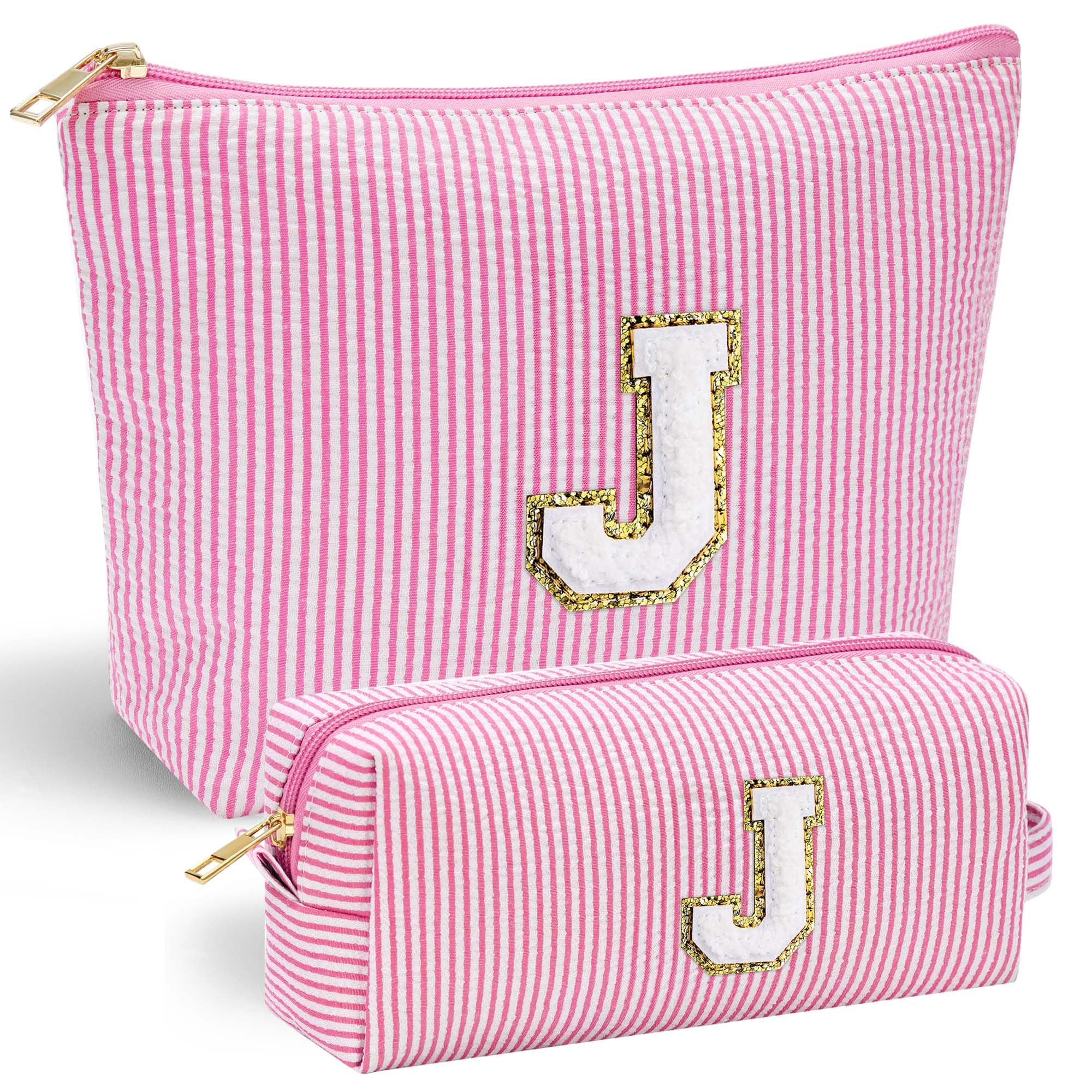 Parima Personalised Gifts for Girls Women - Personalised Make up Bag Initial Make up Bags A Preppy Stuff Birthday Gifts for Women Gift for Girl Womens Girlfriend Teenage Girls Gift Makeup Bag — view 21