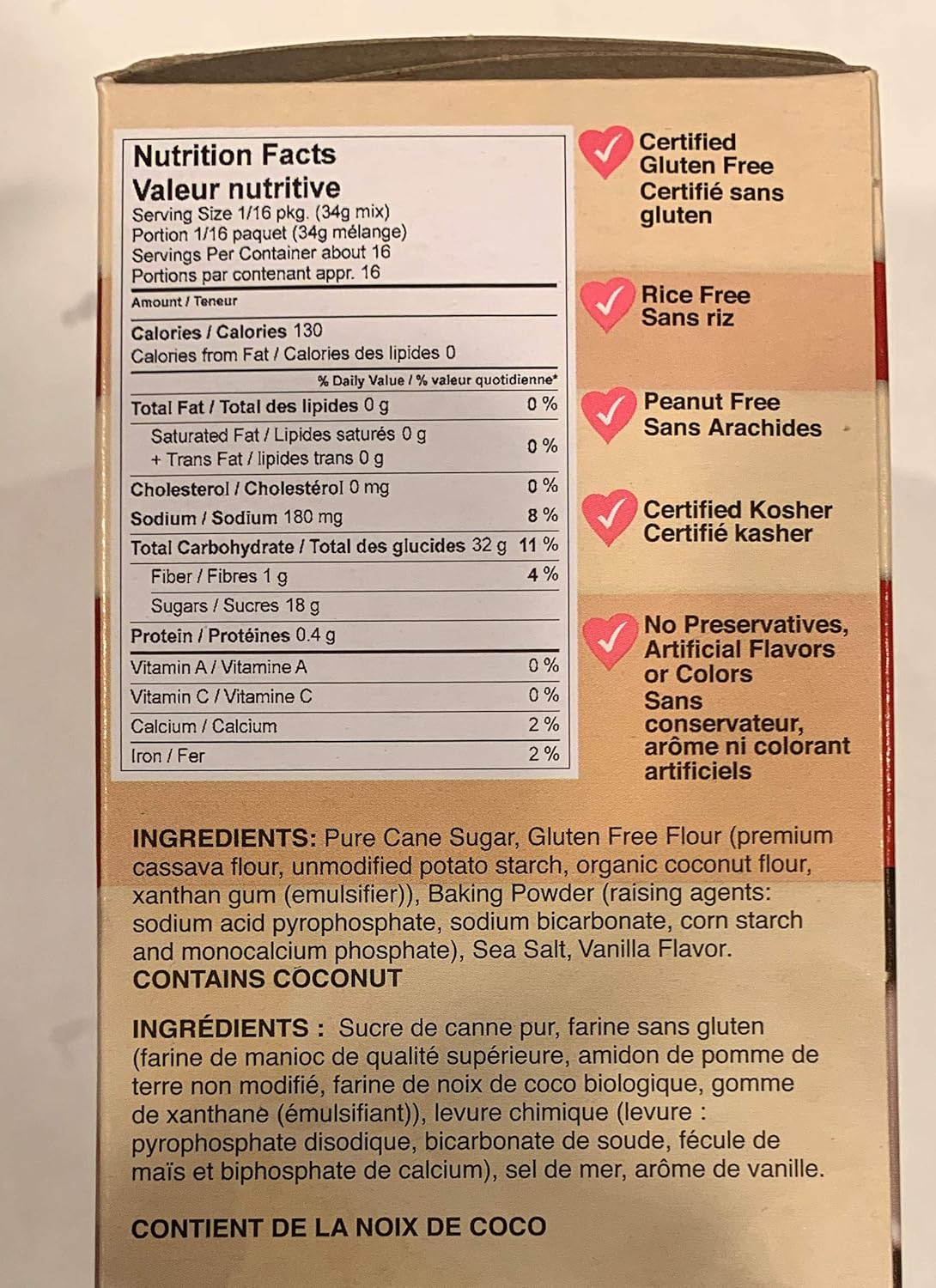 Amazon Com Xo Baking Co Vanilla Cake Mix Flavorful Non Gmo Certified Vanilla Cake Baking Mix No Preservatives Or Artificial Flavors Xo Baking Co Gluten Free Grocery Gourmet Food