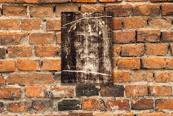 Shroud of Turin Jesus Christ Face Canvas Print Holy Face Sacred Image Gallery Wrapped Canvas Wall Art, 11.8x7.8 Inches 20x30cm Catholic Orthodox Christian Religious Home Decor Gift, Ready to Hang