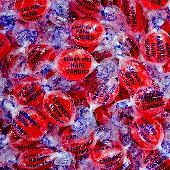 Sugar Free Fiery Cinnamon Hard Candy Discs - 1 Pound Pack About 75 Count - Individually Wrapped - by CandyKorner 16oz