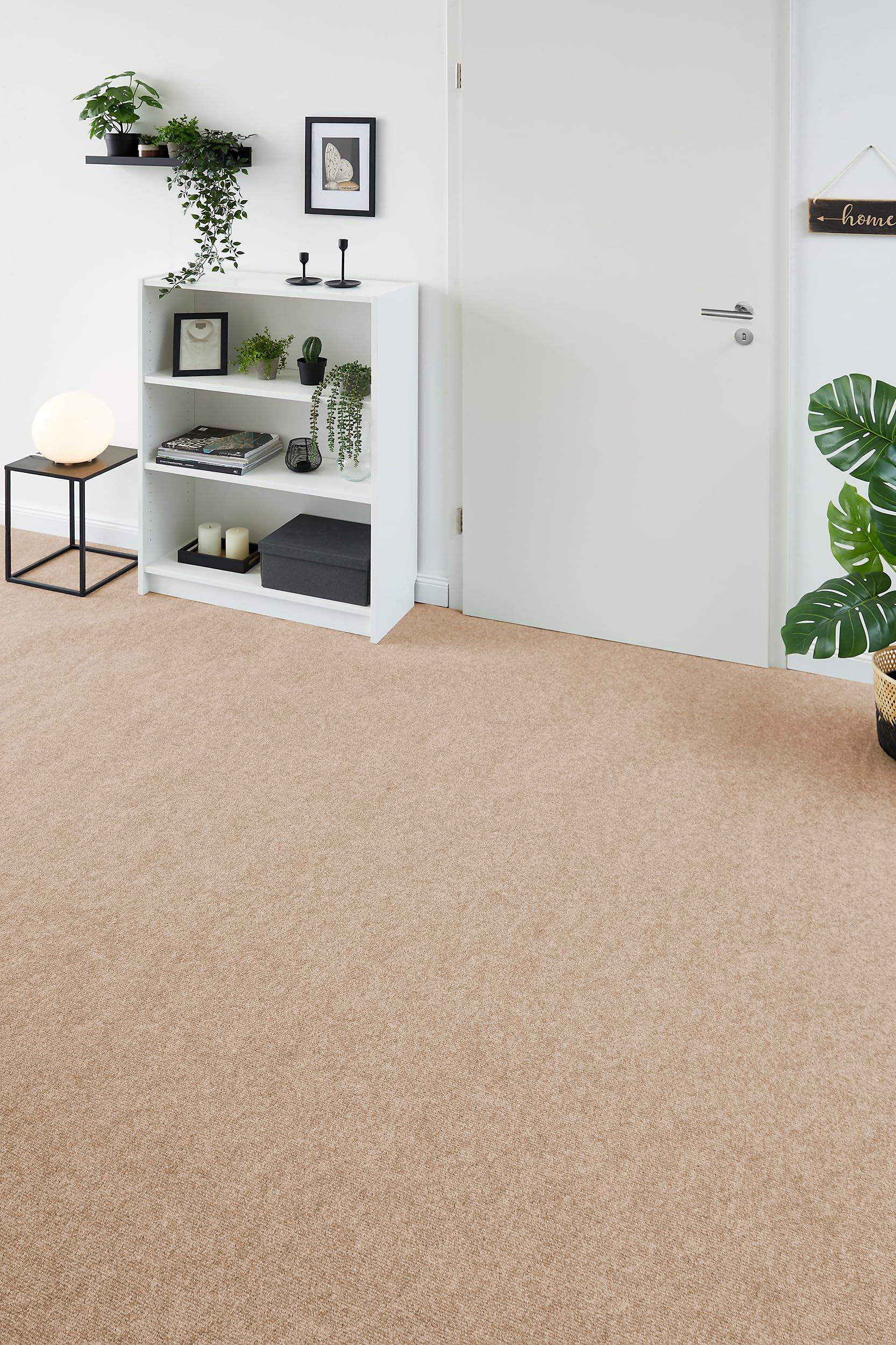 andiamo Teppichboden Milo - Nadelfilz Meterware, Teppich zum zuschneiden, Bodenbelag aus Nadelflies, funktional und leicht zu verlegen, 200 x 500 cm, Beige