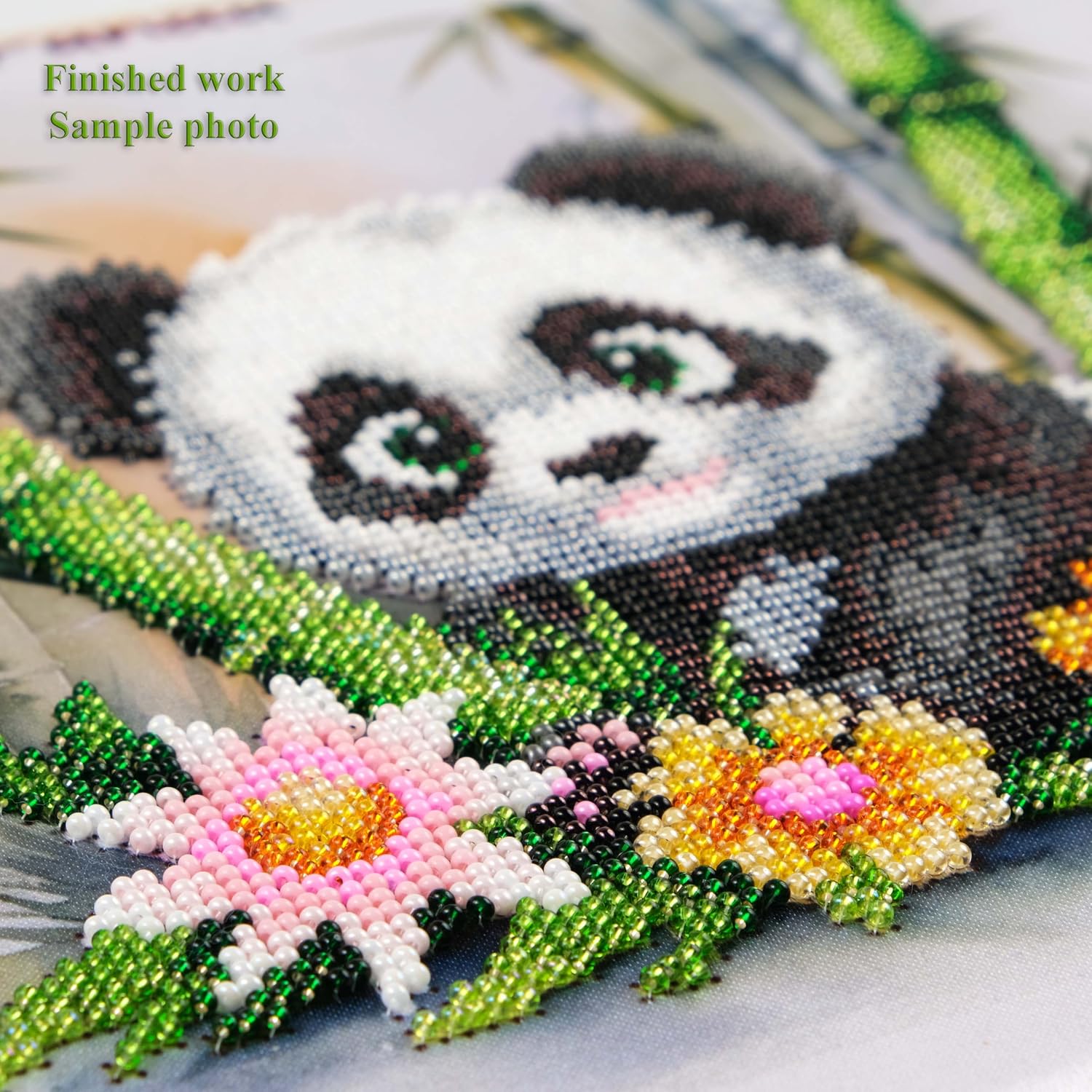 AllAboutEmbroideryUA Bead Embroidery kit Panda DA-3125 Animal Beaded Cross Stitch kit
