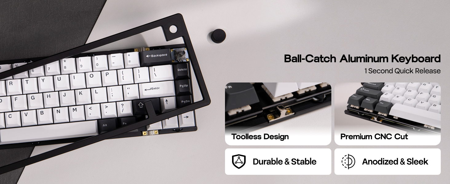 Amazon | EPOMAKER Galaxy65 無線 QMK/VIA メカニカルキーボード