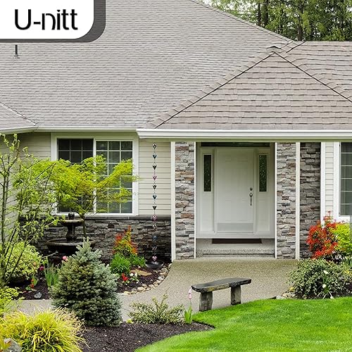 Miniatura 7 de U-nitt Cadena de lluvia Natsu de 5.5 pies, canalón alternativo para canalón, Natsu festoneado chapado en cobre, 8 tazas 7865570CP8C