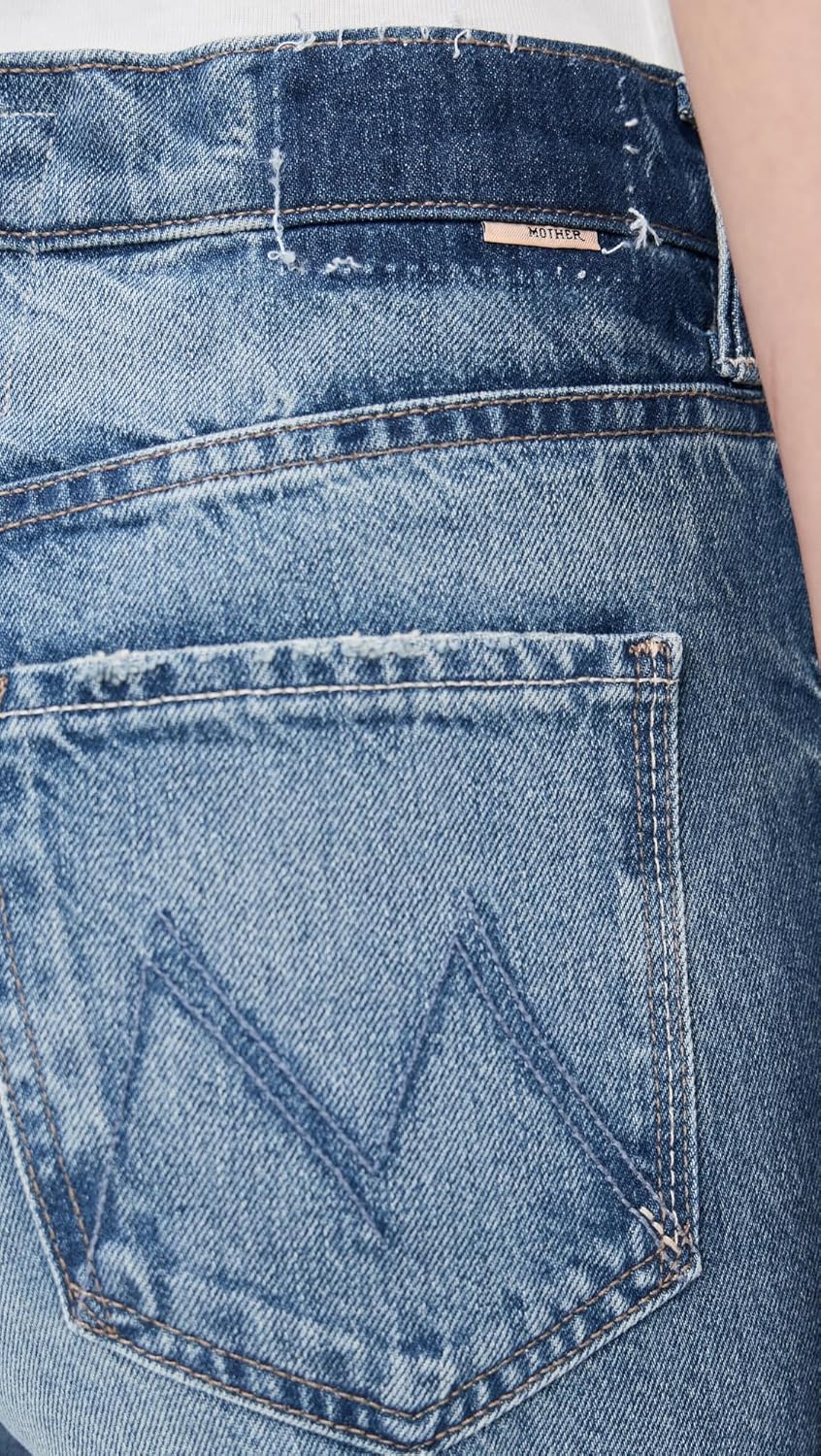 MOTHER Women's The Ditcher Roller Zip Sneak Jeans - Image 6