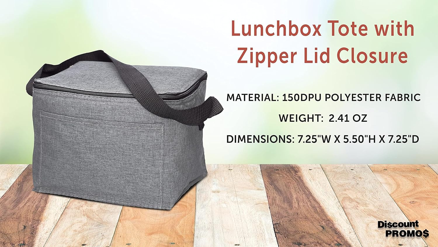 Insulated Cooler Lunch Bag Set of 10, Bulk Pack - Perfect for Work, Travel, Outdoor Events - Grey