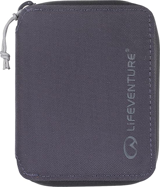 Lifeventure RFiD Protected Zip Bifold Wallet  Slim Wallet for Travel, Eco-Friendly, Recyclable Material