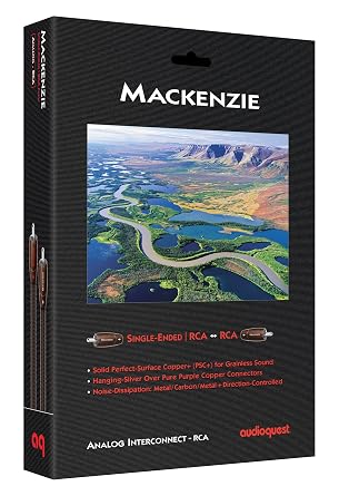 AudioQuest 1m Mackenzie RCA Audio Cable Black - Audio Cables (RCA, RCA, 1 m, Black)