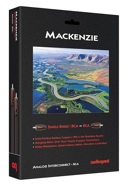 AudioQuest 1m Mackenzie RCA Audio Cable Black - Audio Cables (RCA, RCA, 1 m, Black)
