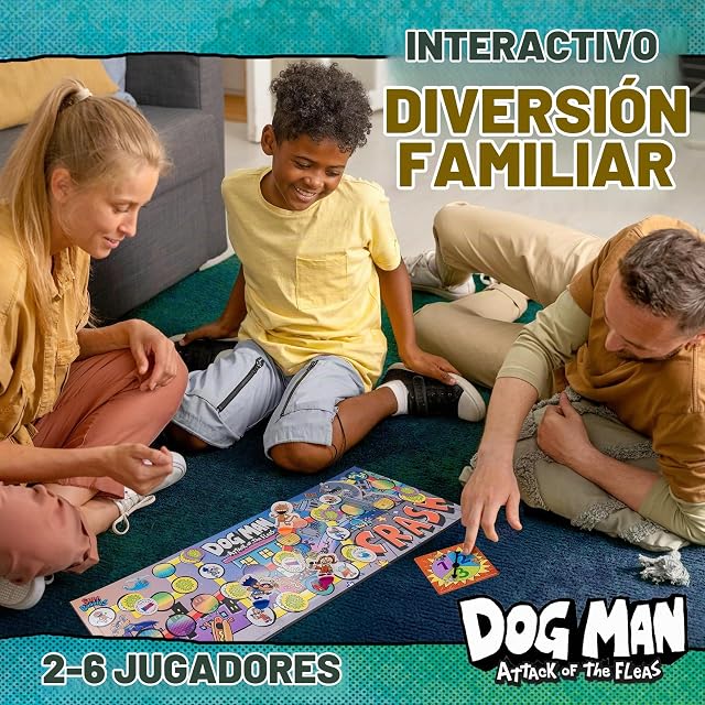 Foto 5 de 8 de University Games Dog Man Attack of The Fleas Board Game - For 2-6 Players