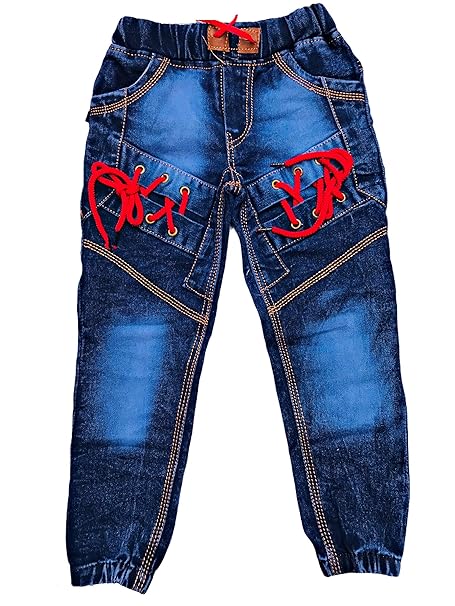 Oner Regular fit Boys Jeans Pant DN 024 (6 Years - 7 Years, Blue)