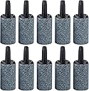 Pawfly Aquarium Air Stone 1 Inch, Fish Tank Air Stone Aerator Bubble Diffuser for Nano Air Pumps Small Buckets and Fish Tanks, 10 Pack