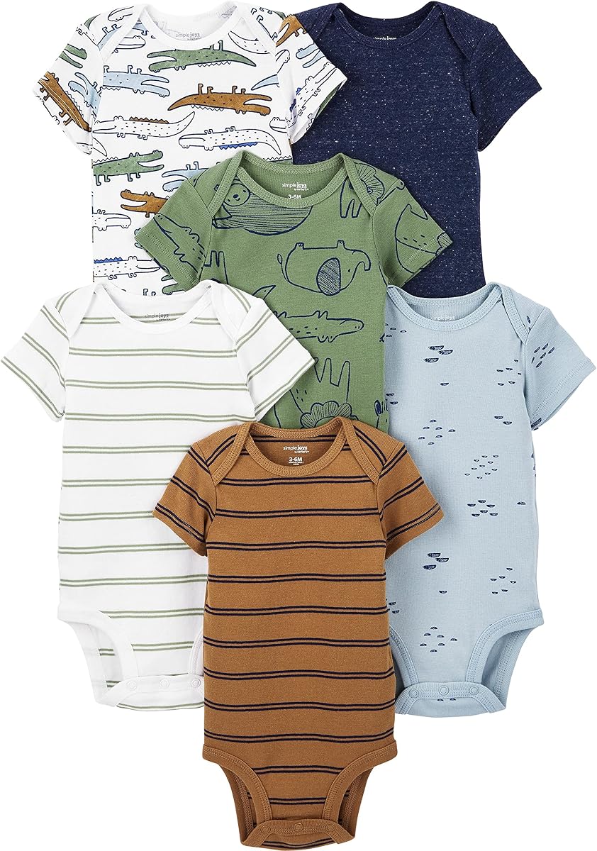 Body 6-Pack manga corta bebé niño