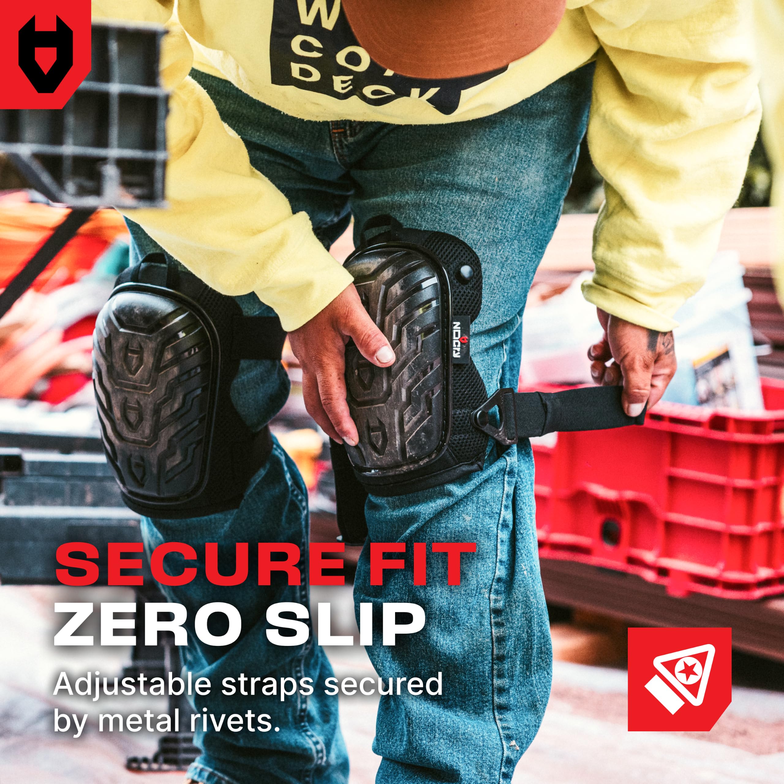 NoCry Gel Knee Pads - Construction & Work Protection -7