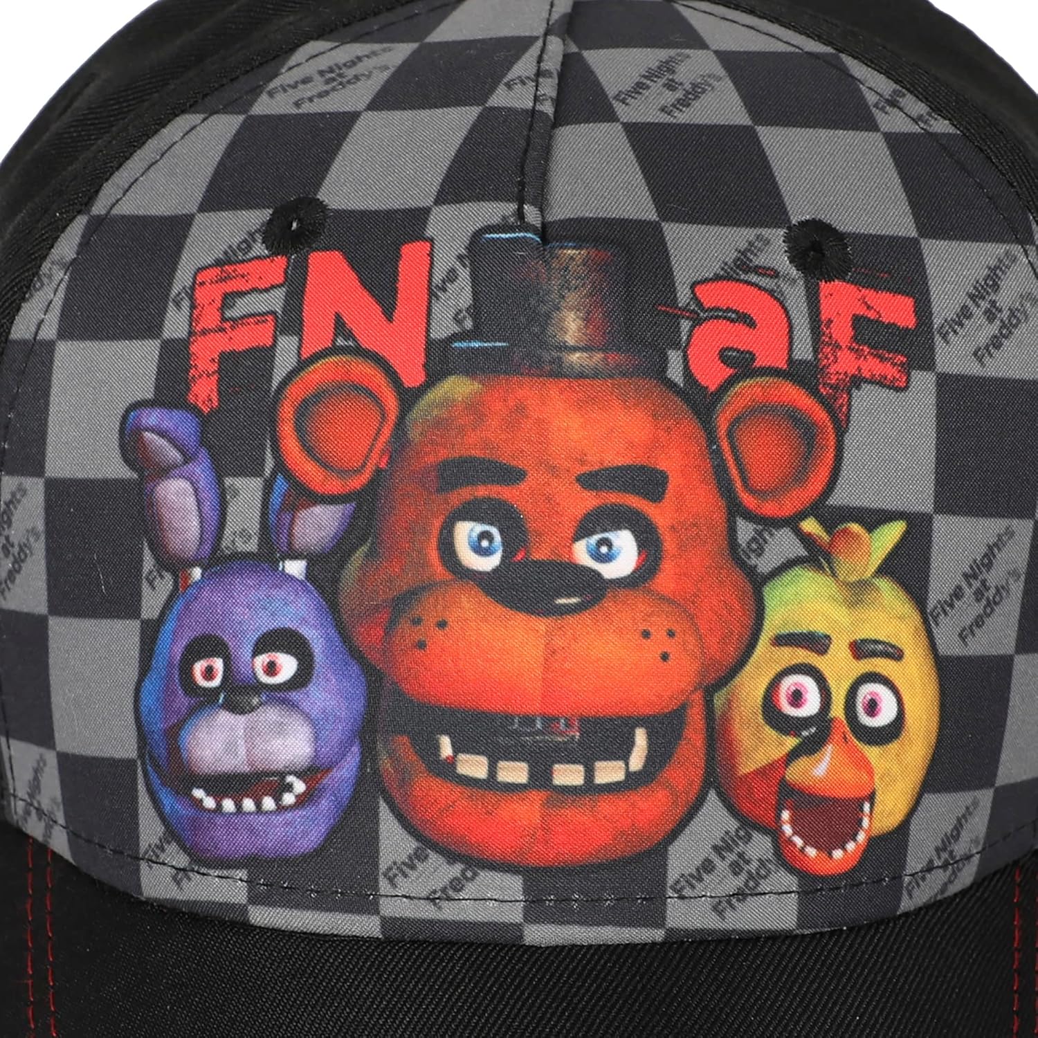 Five Nights At Freddy's Animatronic Characters Youth Baseball Cap & Wallet Set Multicolored
