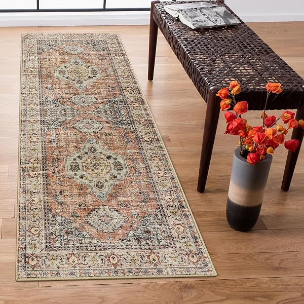 Elegant Distressed Rug Living Room Ideas with Timeless Appeal 35 Peach Oriental Vintage Runner Rug