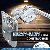 Vista 4 de Mega Cargo Control 4 - Pack Corner Side Gate, Stake Bed Latches Bracket Set for Utility Trailer, Stake Body Gates, Sheds, Wood, Trucks & Trailer