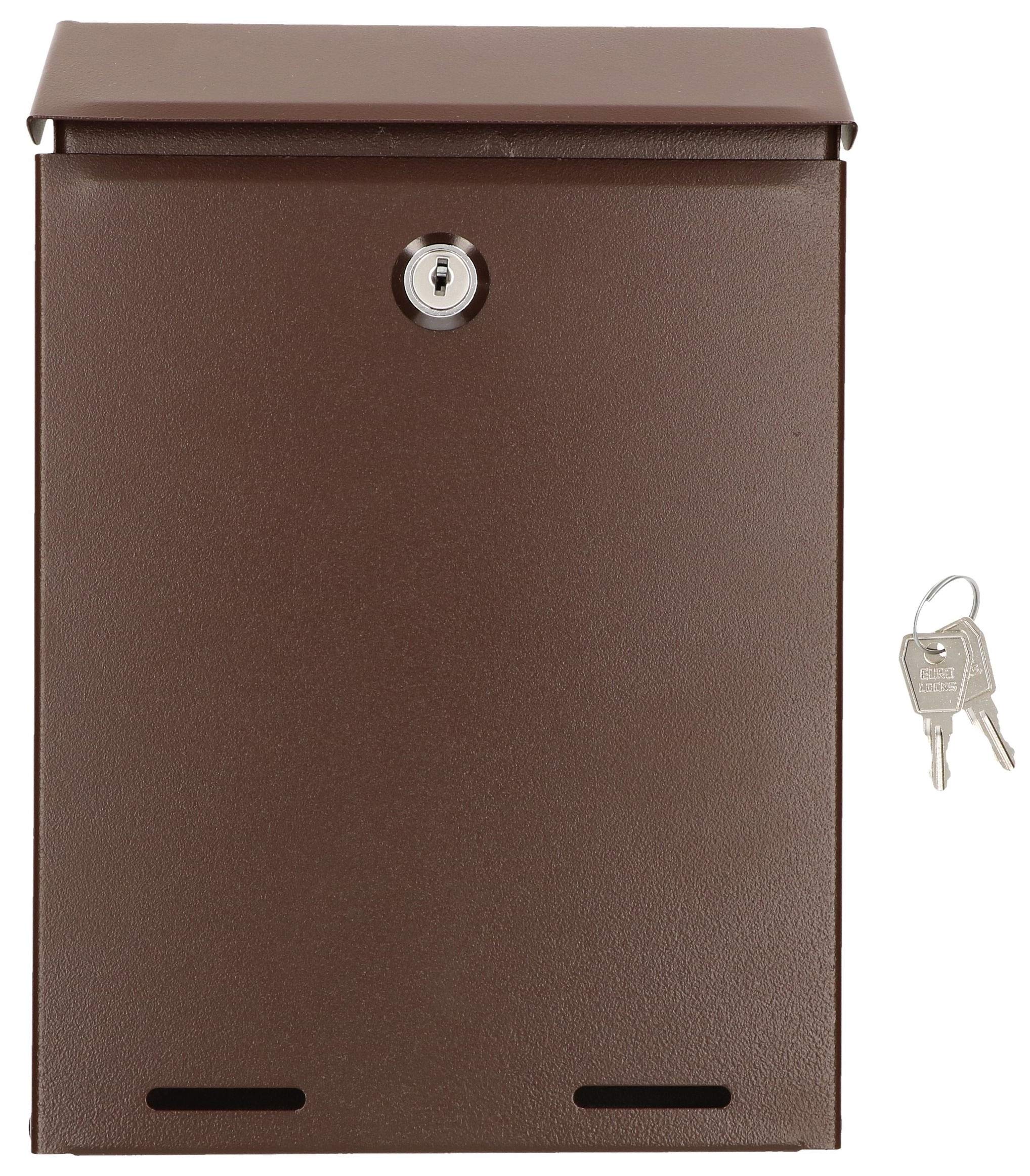 KOTARBAU Buzón de 260 x 180 x 55 mm, marrón, formato C-5 para periódicos aéreos