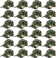 Vista 6 de Falari - 24/144 unidades de gorra de béisbol unisex, lisa y de tamaño ajustable, venta al por mayor