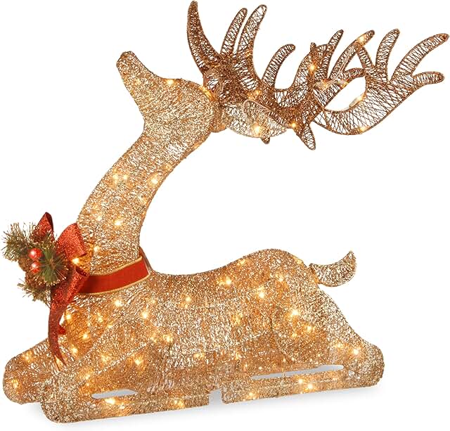 lighted animated deer