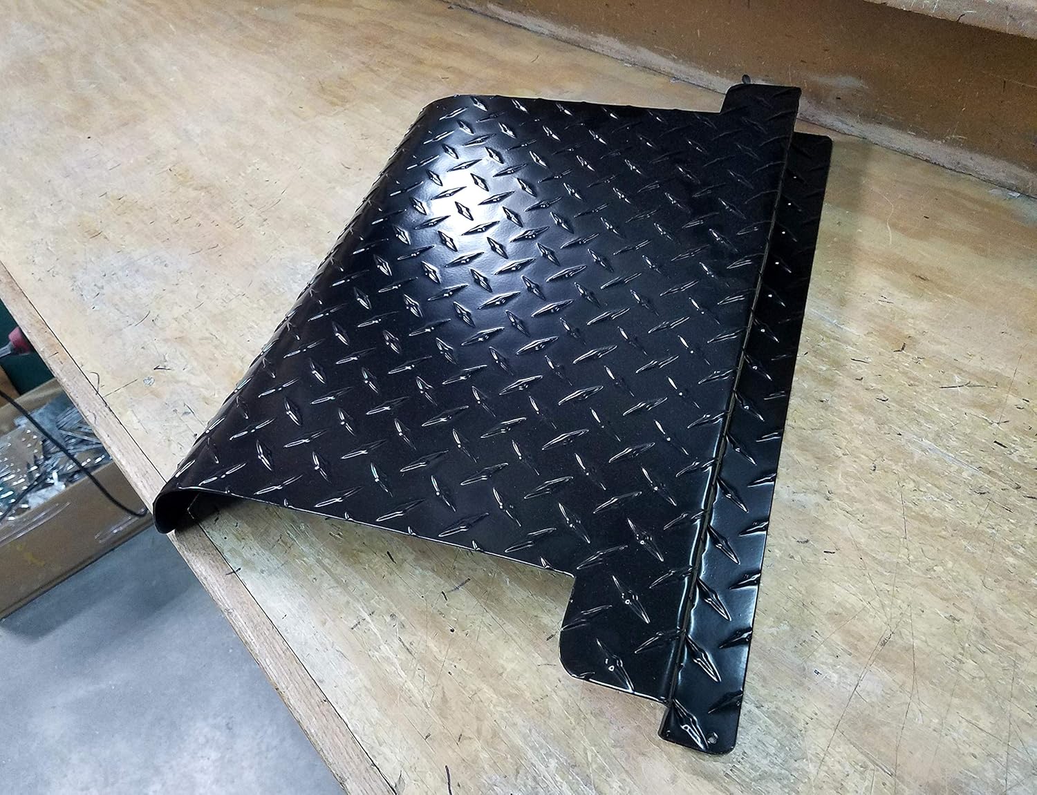 Fits Ezgo TXT Golf Cart Black Powder Coated Aluminum Diamond Plate Access Panel