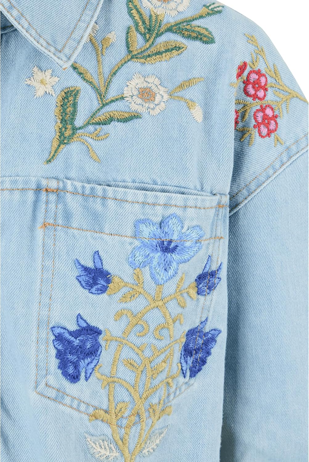 Johnny Was Women's Beatrix Cropped Denim Jacket