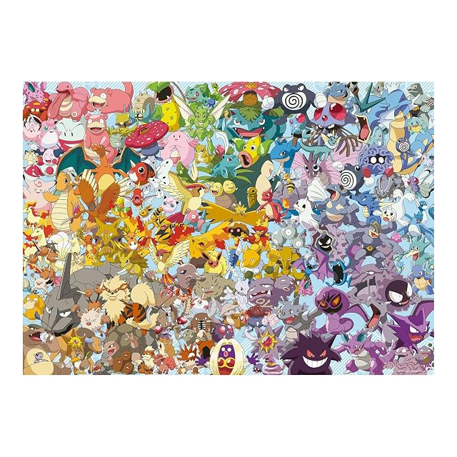 Ravensburger - Puzzle 1000 Piezas Pokémon Challenge, Puzzle Adultos,70x50cm