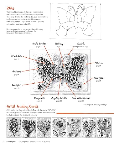 Zentangle (R) 2, Expanded Workbook Edition (Design Originals) Featuring Ideas for Scrapbooks & Journals, More than 40 New Tangles