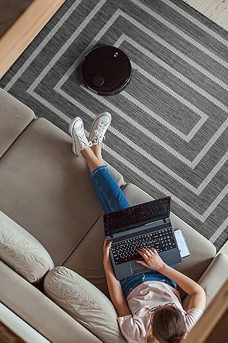 Vista 178 de Adiva Rugs - Alfombra para interior y exterior, tapete fácil de limpiar, resistente a la intemperie y las manchas, para comedor, patio, terraza