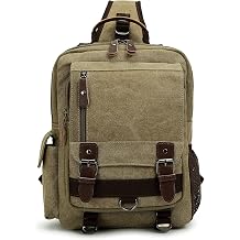 Sechunk Canvas Messenger Bag Sling Bag Crossbody Bag Shoulder Bag Retro Cross Body Handbags
