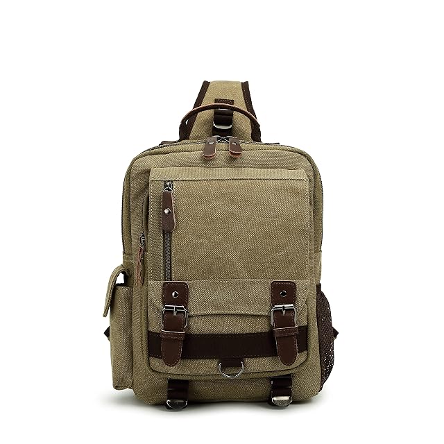 Sechunk Canvas Messenger Bag Sling Bag Crossbody Bag Shoulder Bag Retro Cross Body Handbags