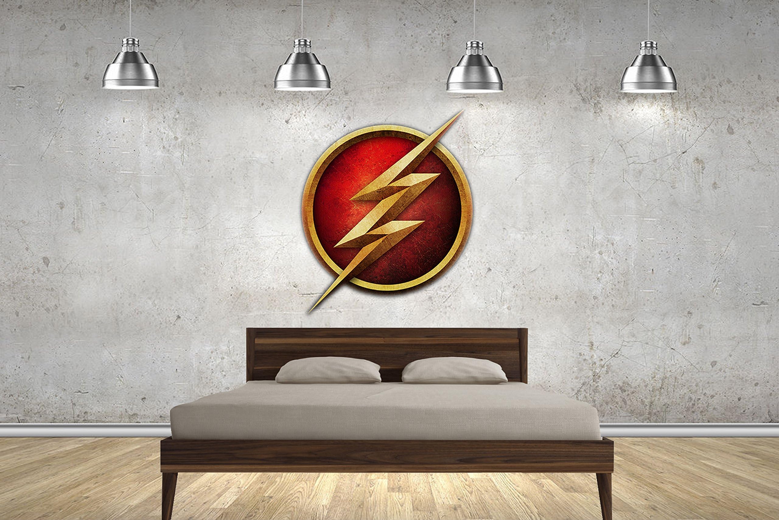 The Flash Logo DC Comics Wall Stickers Wall Art Transfers Decals Customise4U™