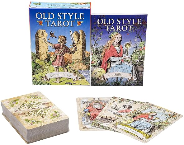 Old Style Tarot Deck & Book Set: 79 Cards with 104-Page Illustrated Guidebook Vintage Charm, Traditional Symbolism, Intuitive Readings, Beginner-Friendly Deck